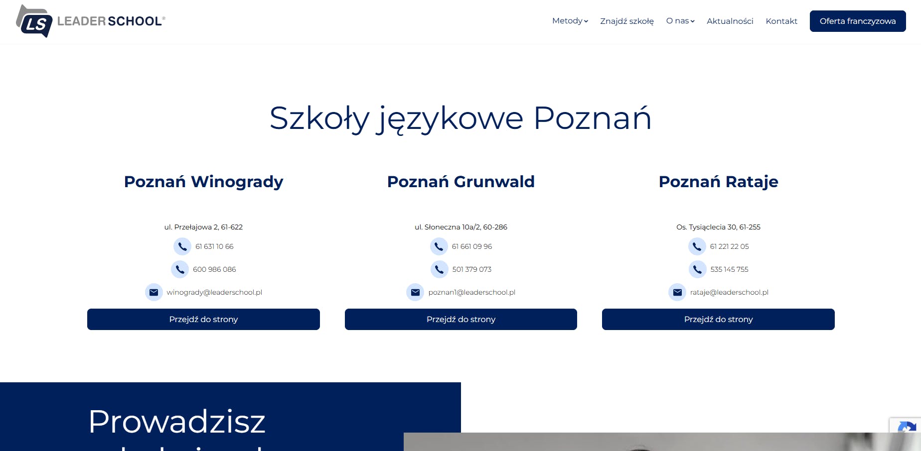 Leader School - strona główna