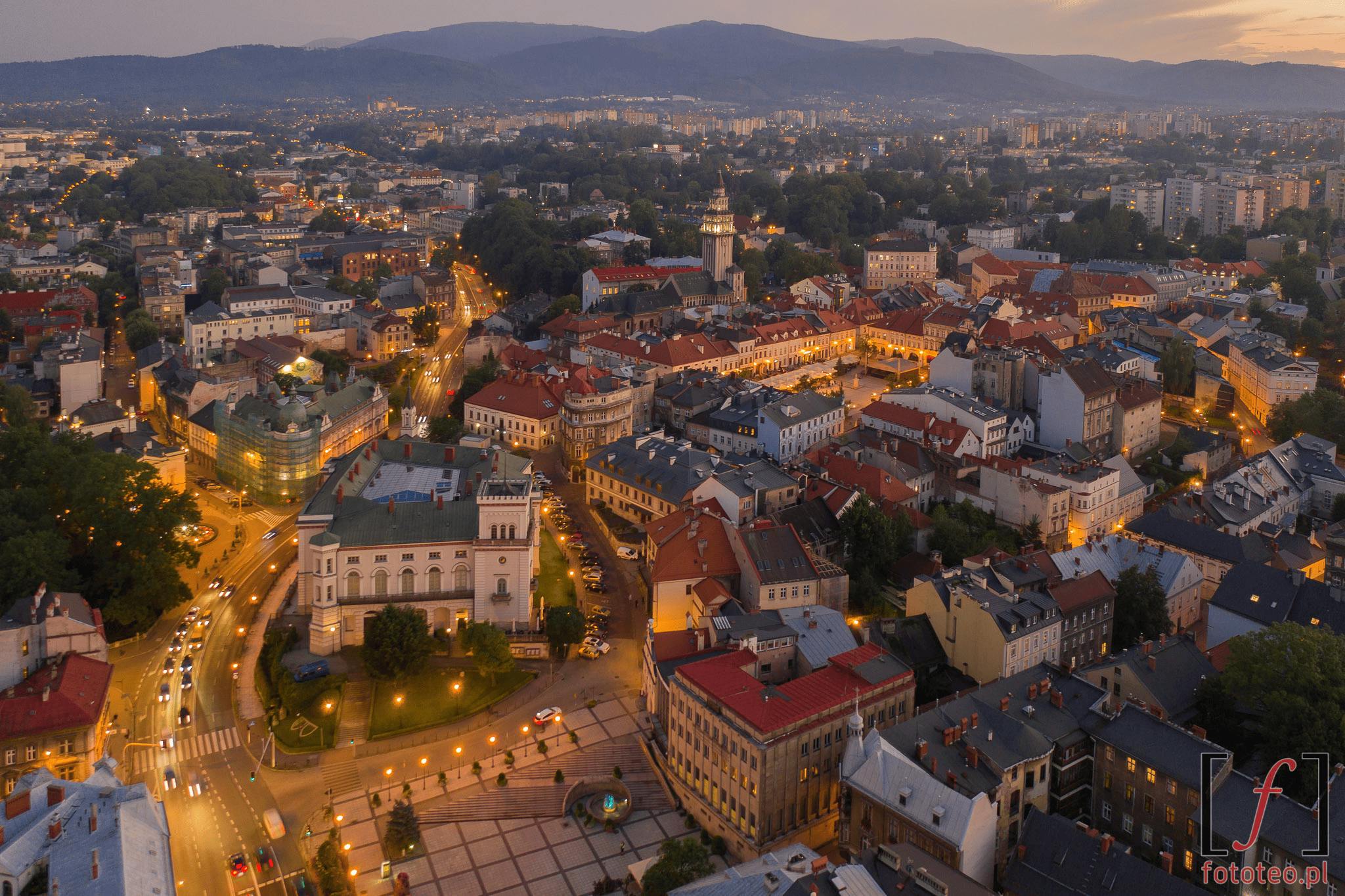 Bielsko-Biała z lotu ptaka