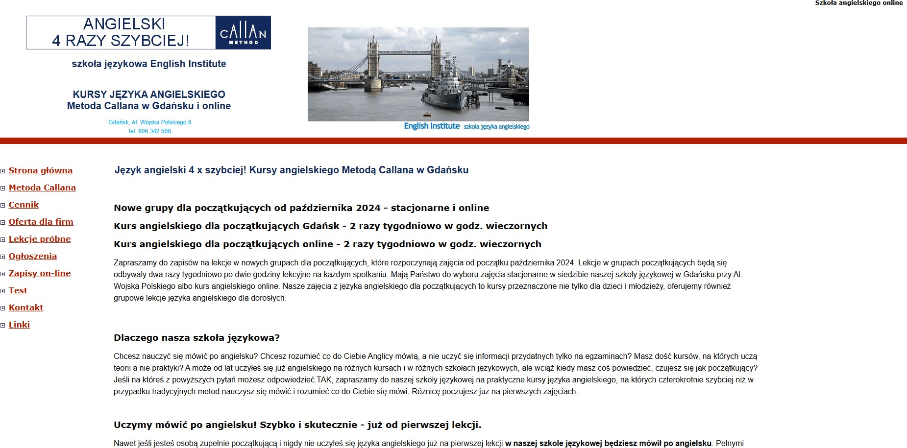 English Institute Gdańsk - strona główna