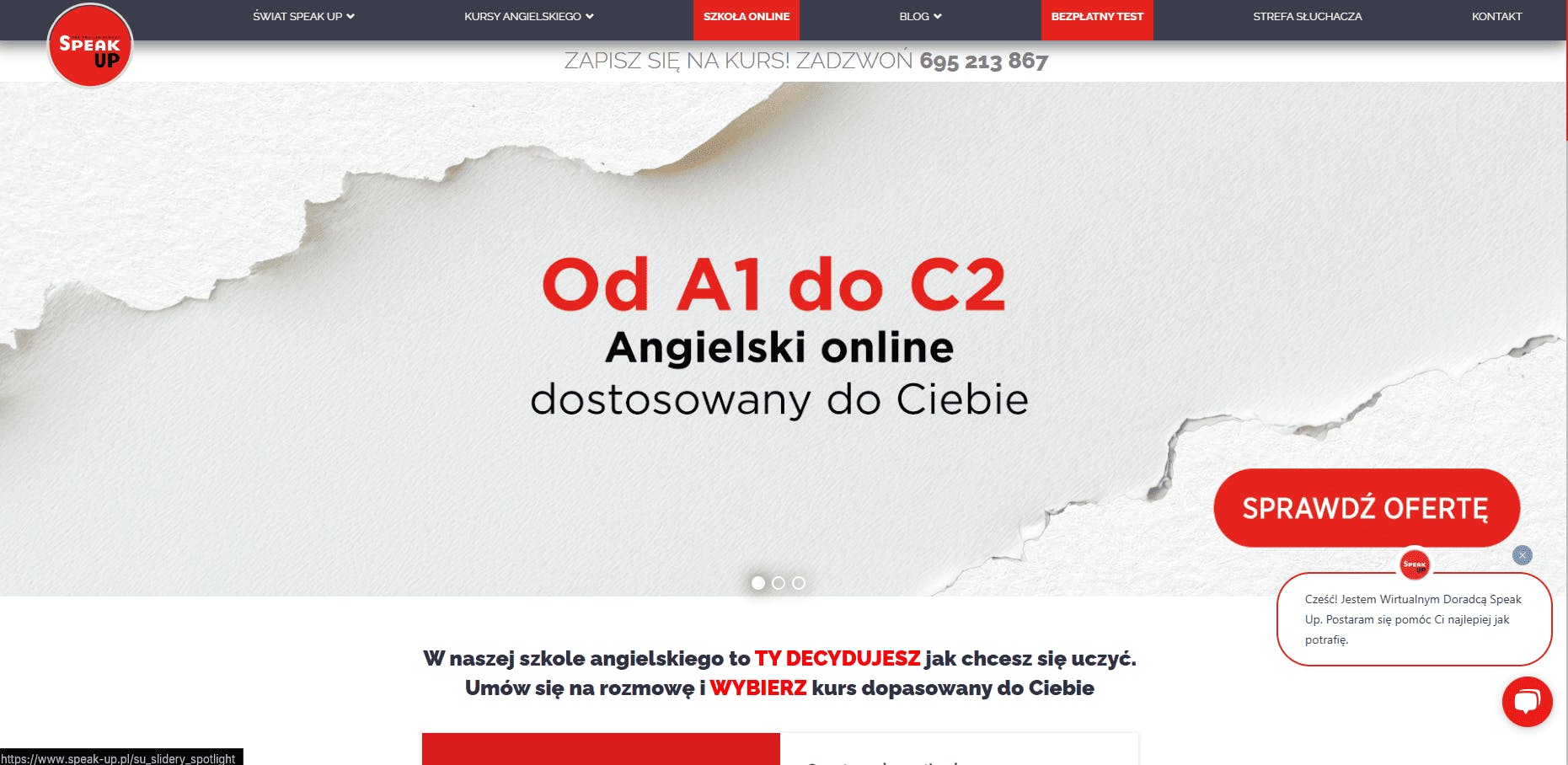 SpeakUp - strona główna