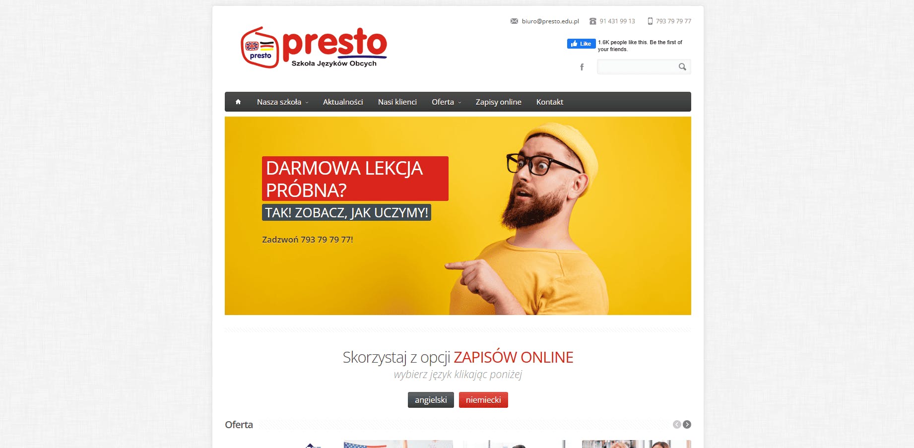 Presto - strona główna
