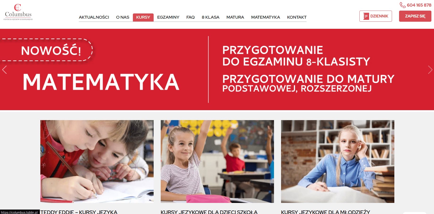 Columbus - strona główna