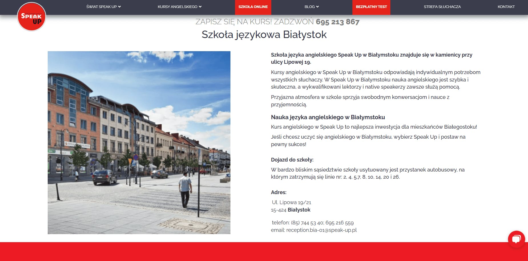 SpeakUp - strona główna