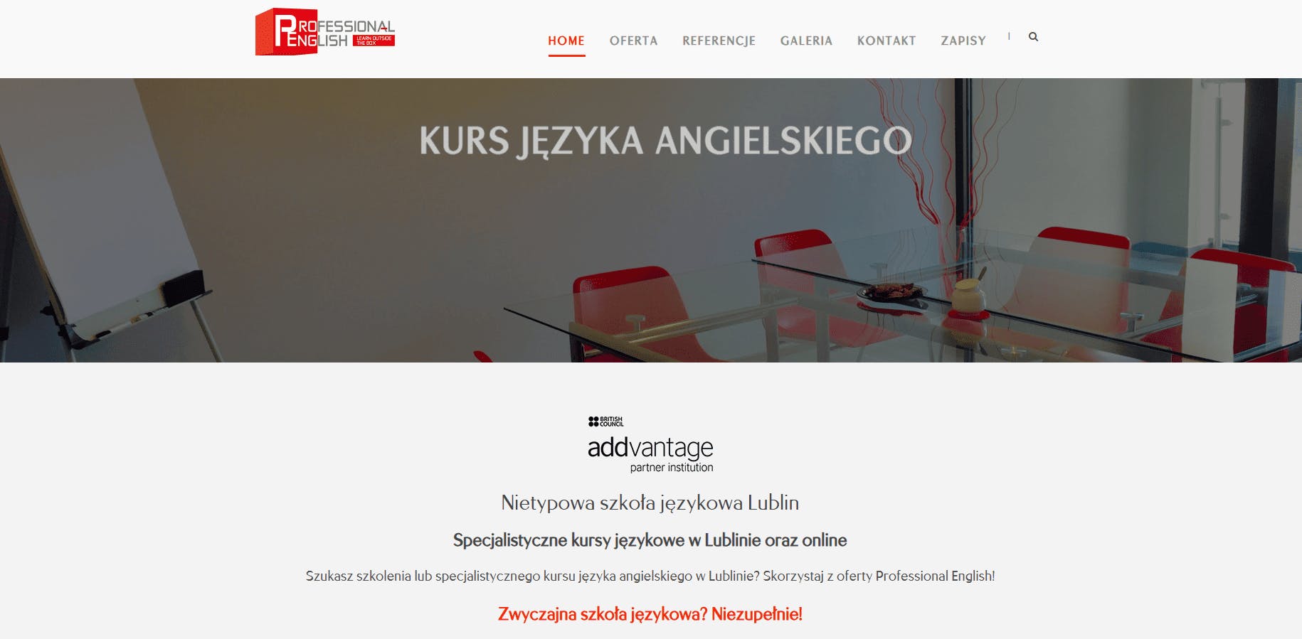 Professional English - strona główna