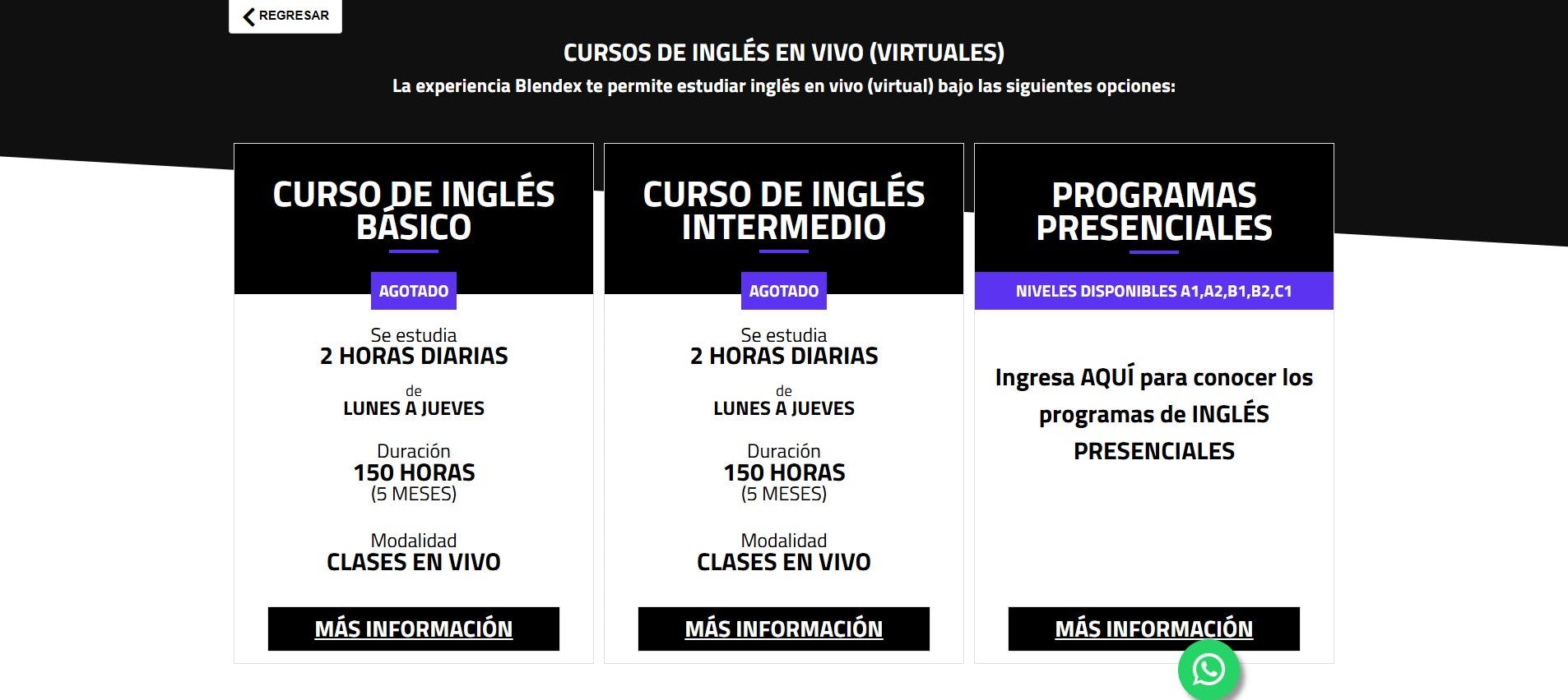Cursos de inglés Blendex