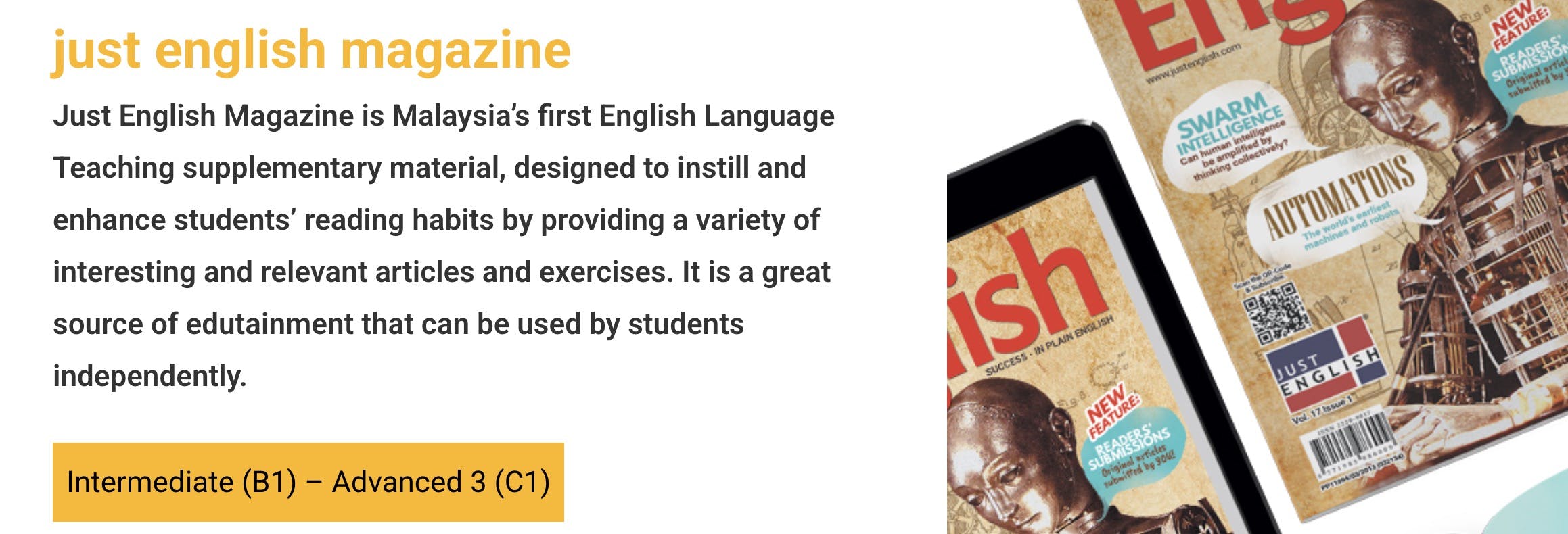 Just English magazine