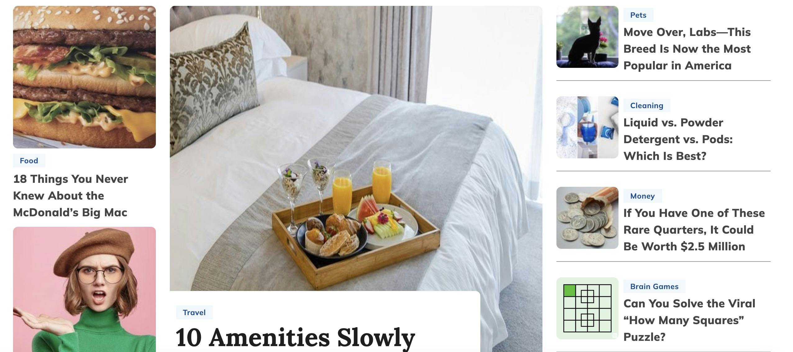 Readers Digest Web Magazine