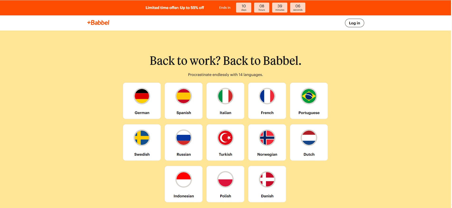 Babbel Languages