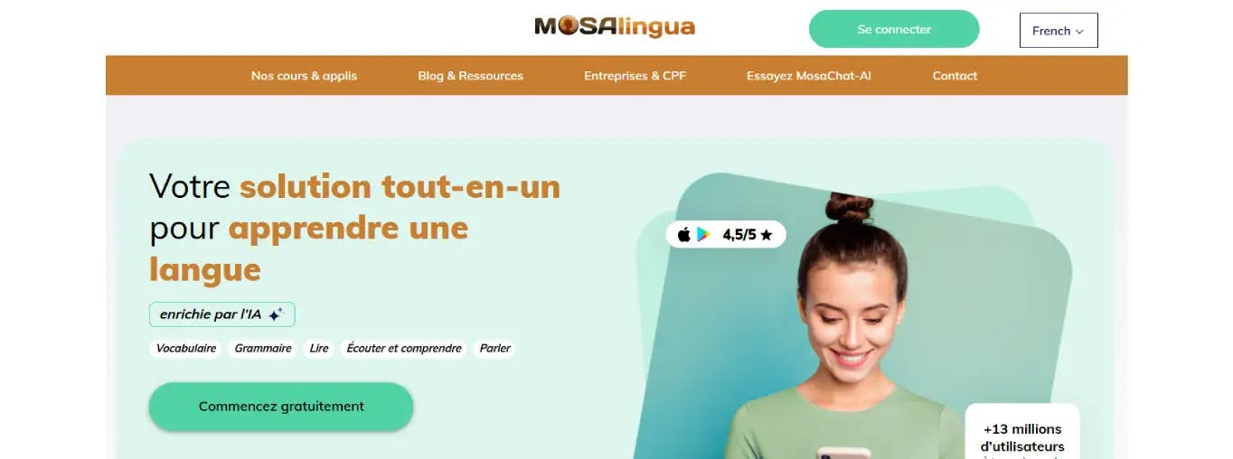 Mosalingua web
