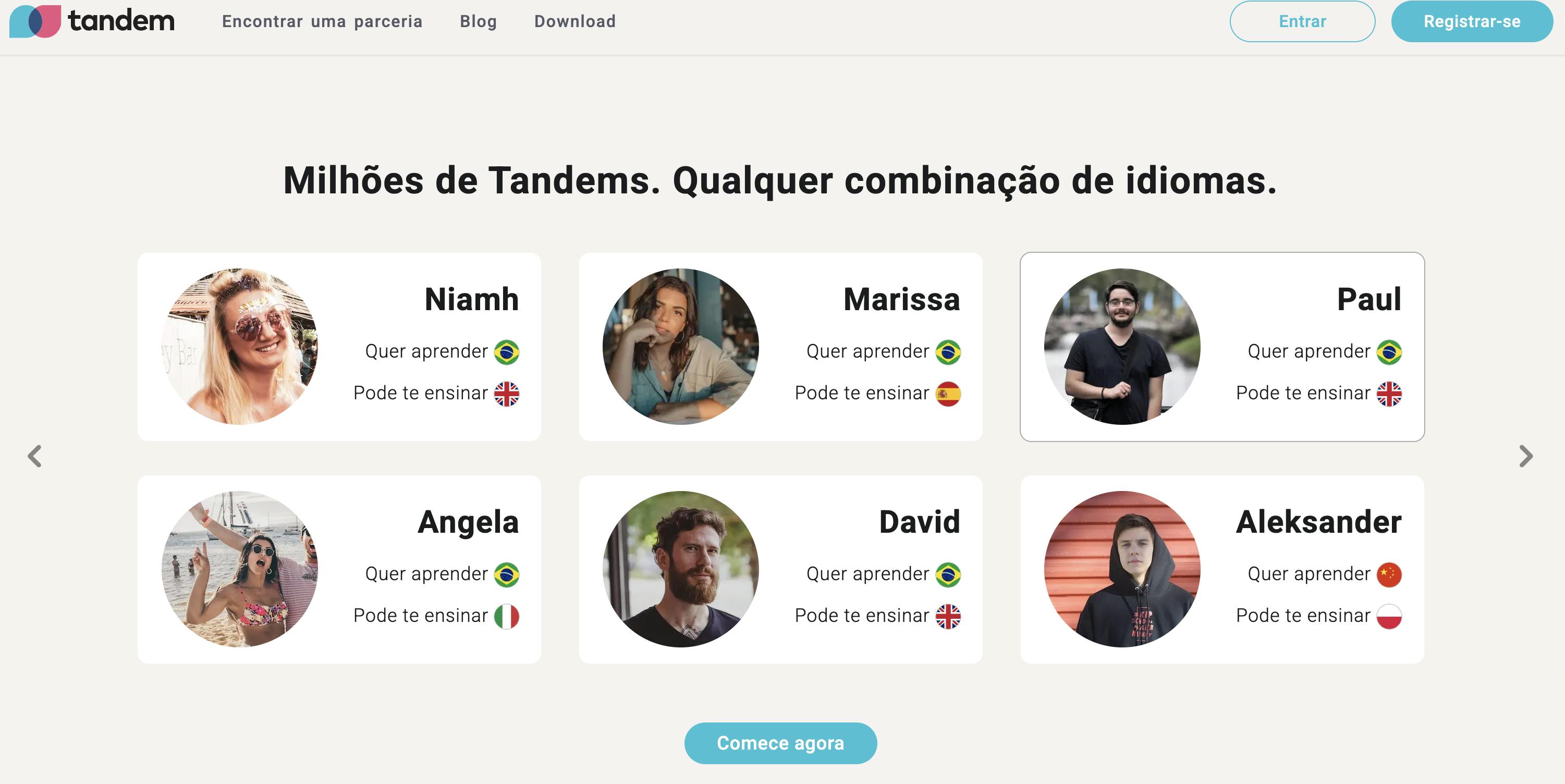 Com Tandem não se aprende inglês por conta própria
