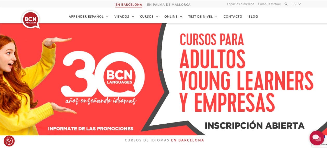 BCN academia inglés