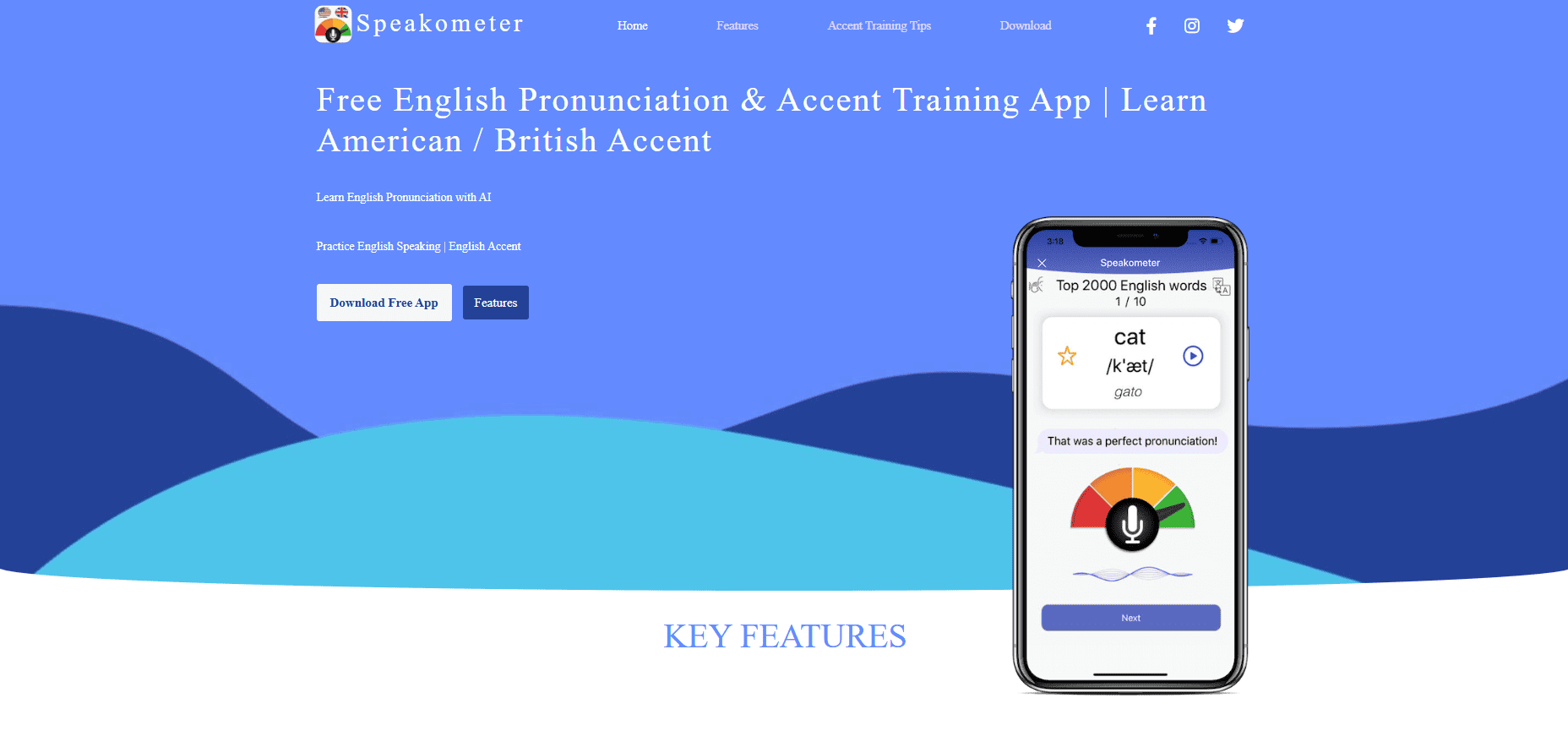 Speakometer - aplikacja AI do nauki angielskiego