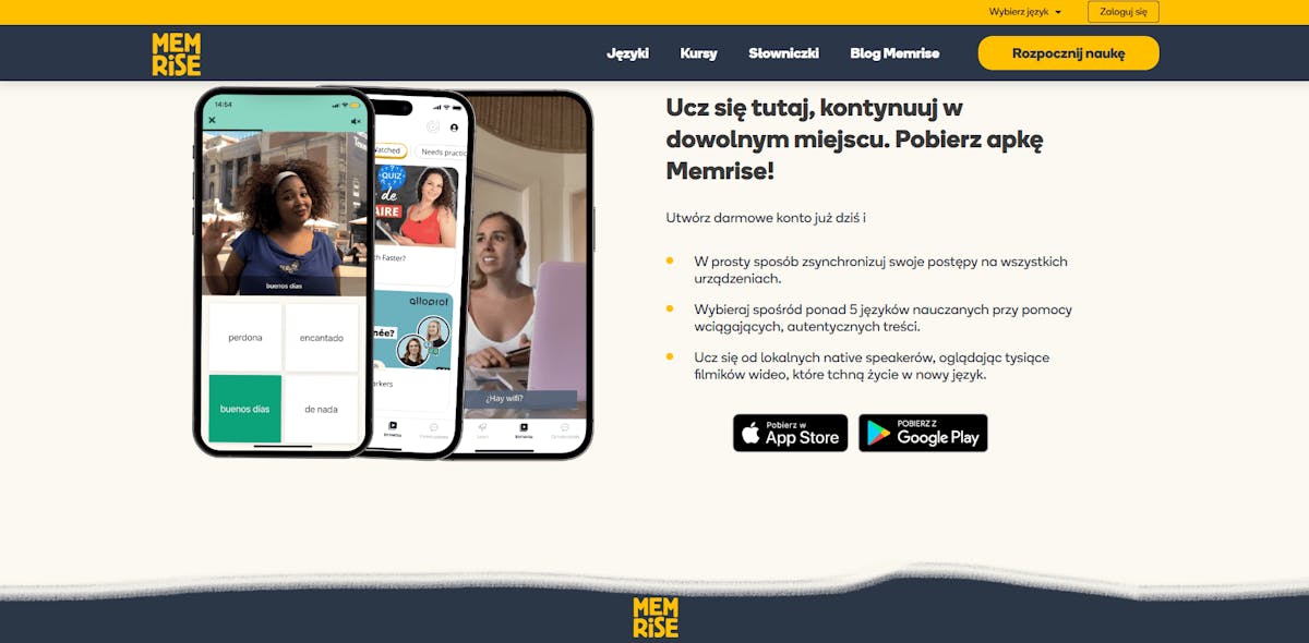 Memrise - strona główna