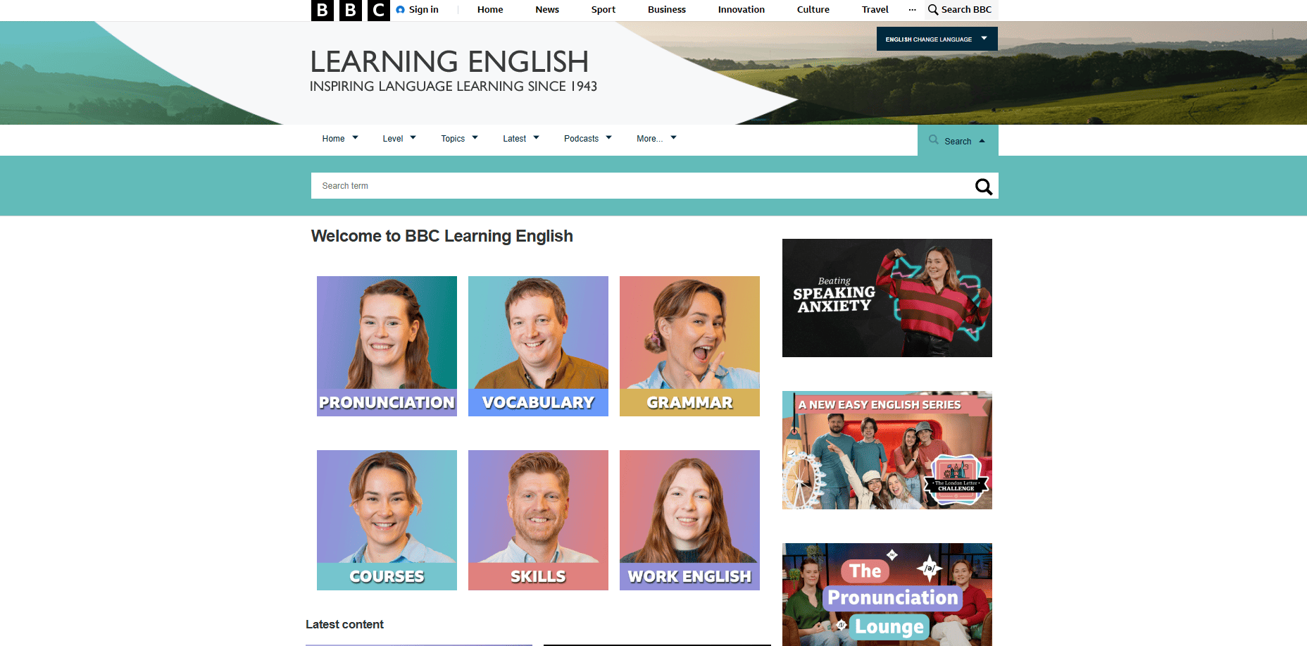 BBC Learning English - strona gł&oacute;wna