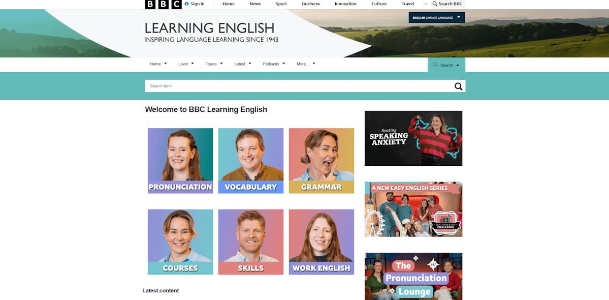 BBC Learning English - strona główna