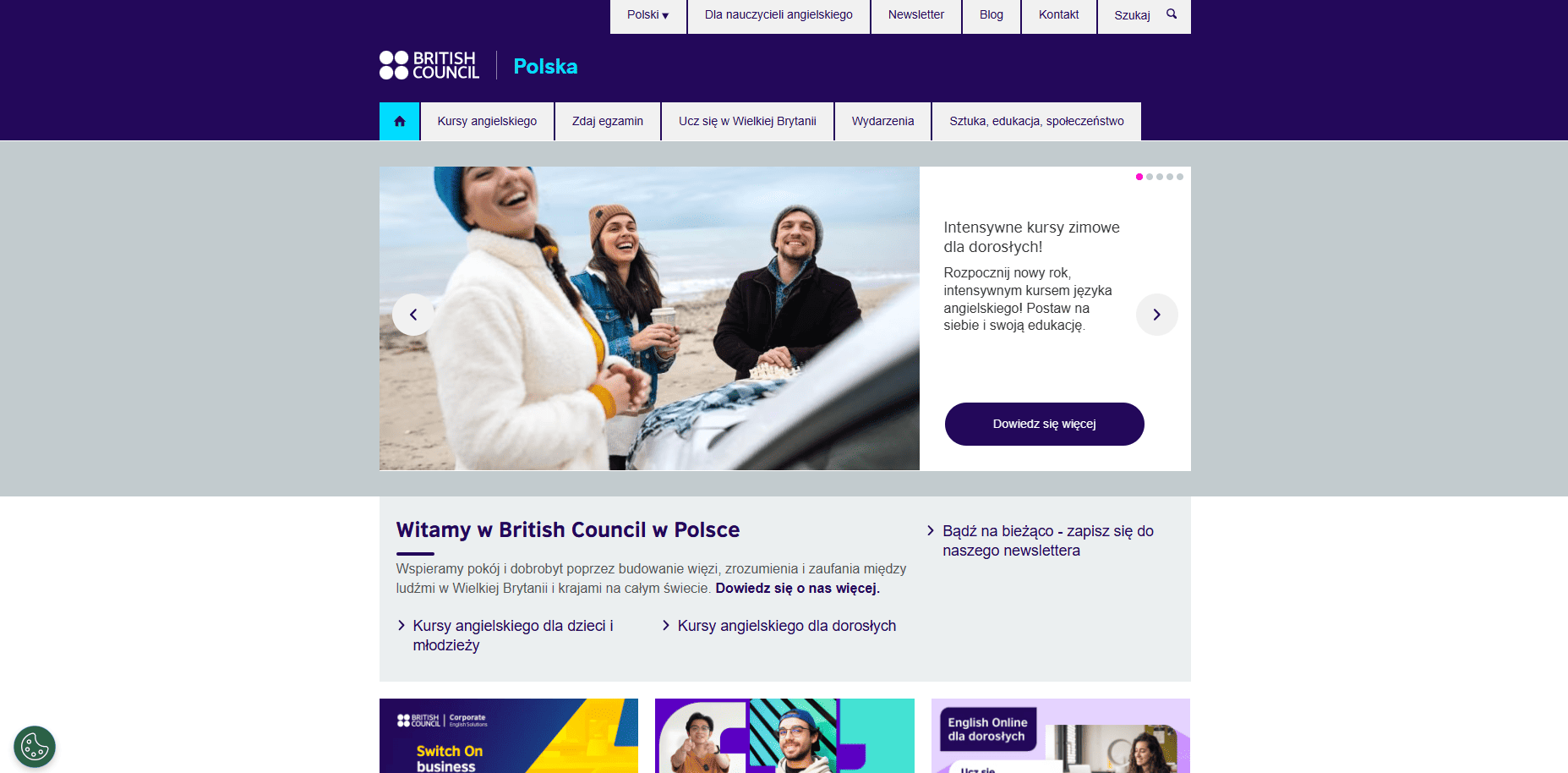 British Council Polska - strona gł&oacute;wna