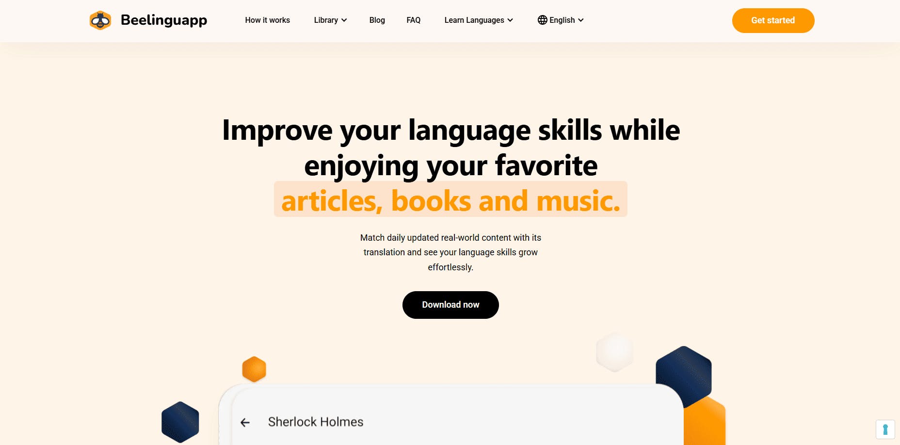 Beelinguapp - strona gł&oacute;wna