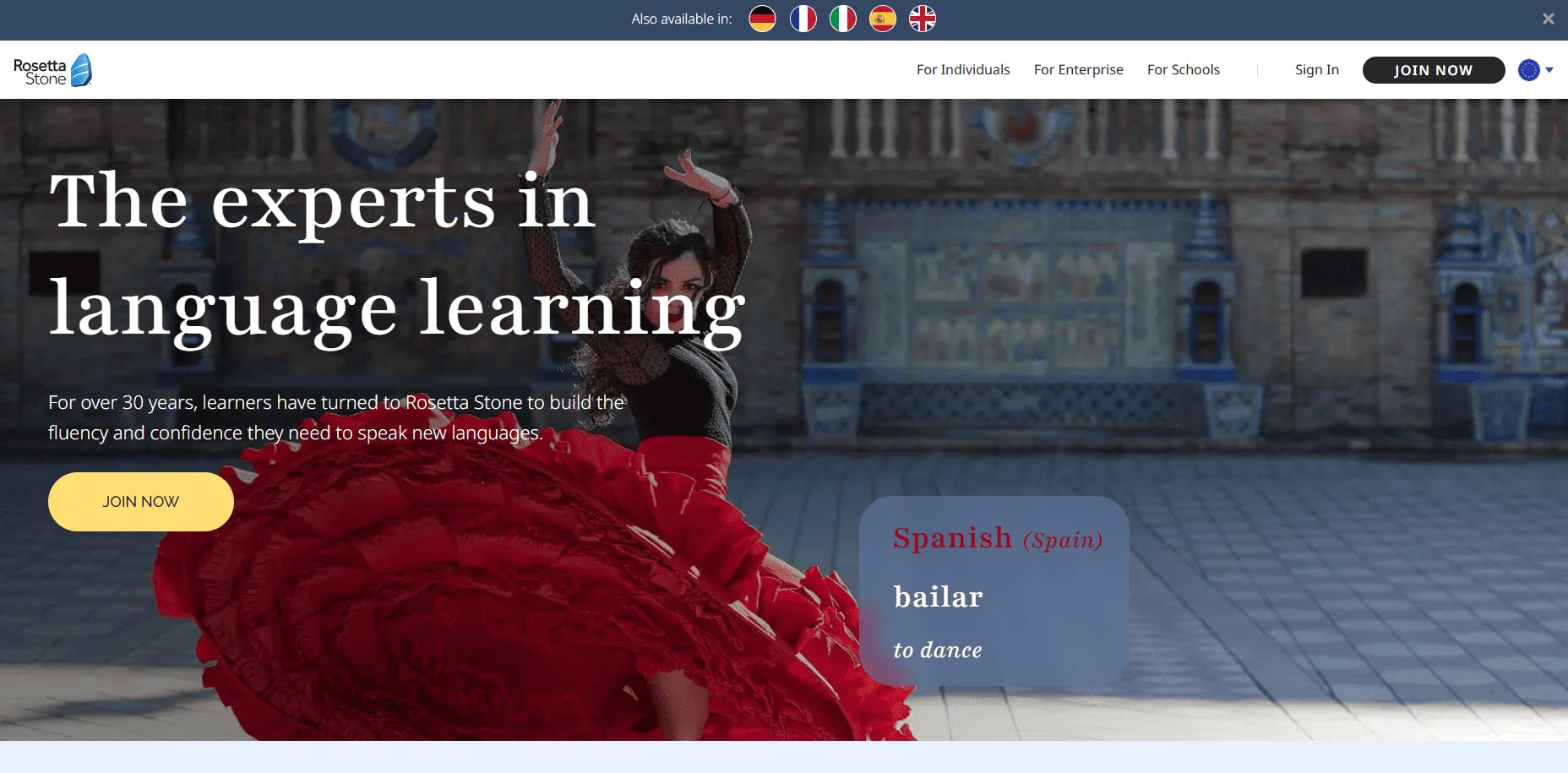 Rosetta Stone - strona gł&oacute;wna