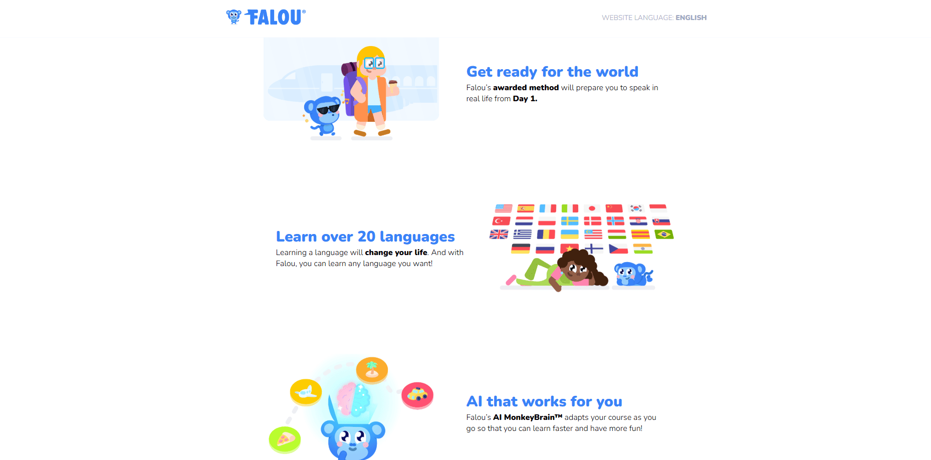 falou - main menu 2