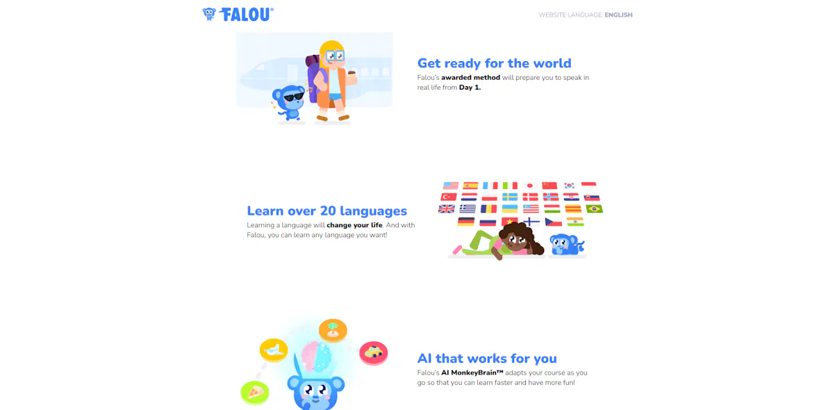 falou - main menu 2