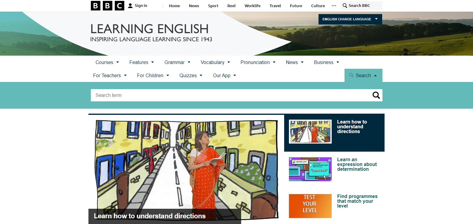 BBC Learning English para aprender ingl&eacute;s