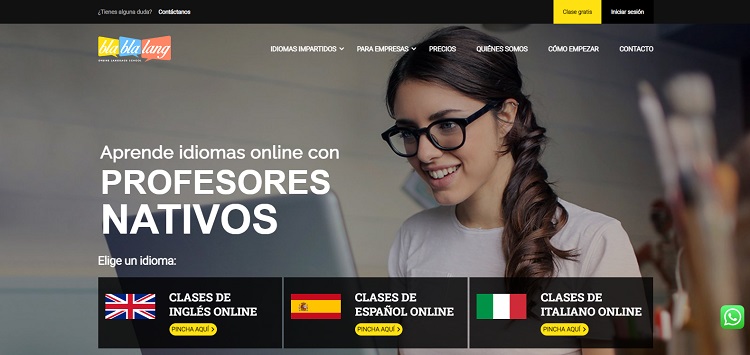 web de blablalang