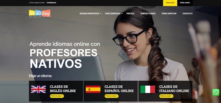 web de blablalang