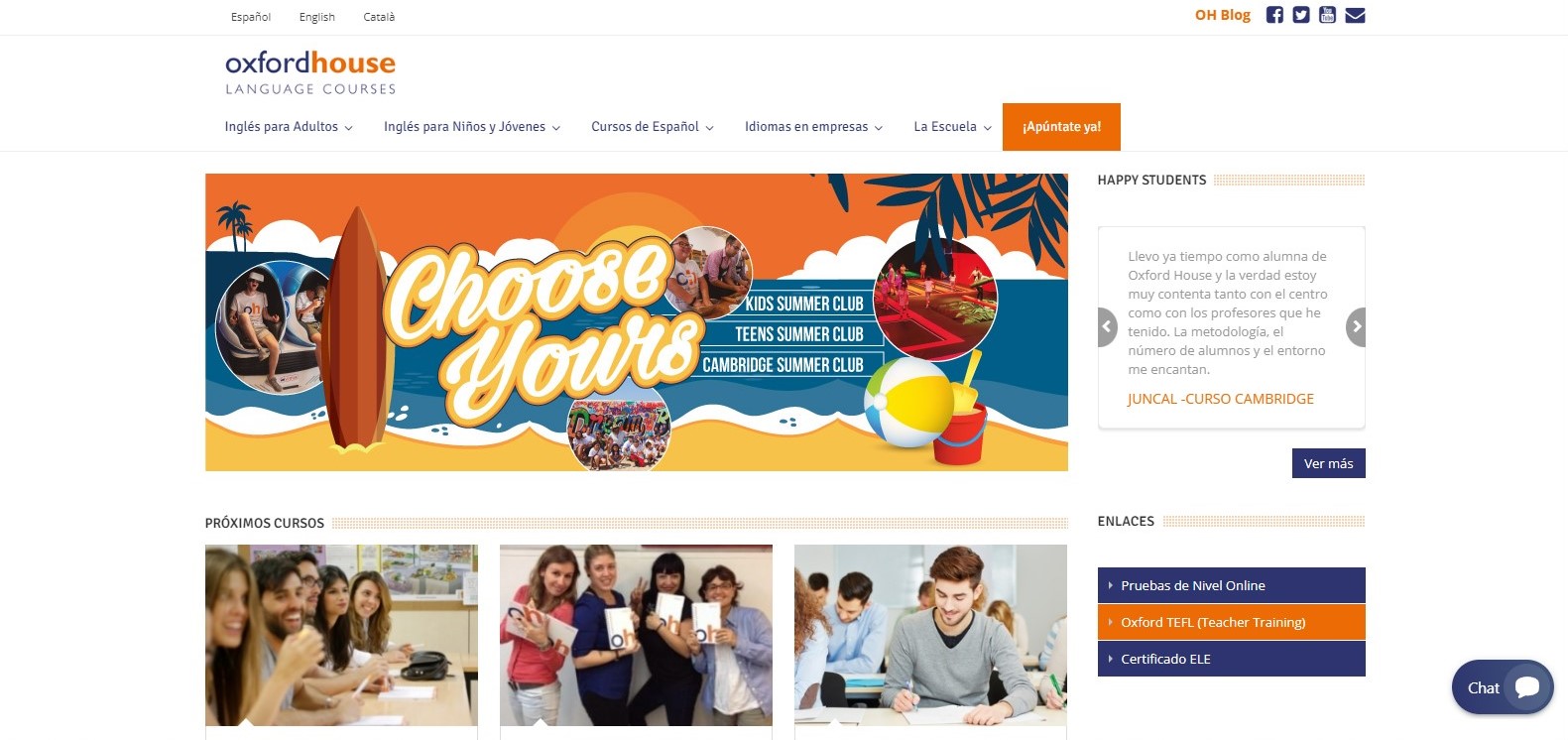 OxfordHouse para aprender ingl&eacute;s en espa&ntilde;a