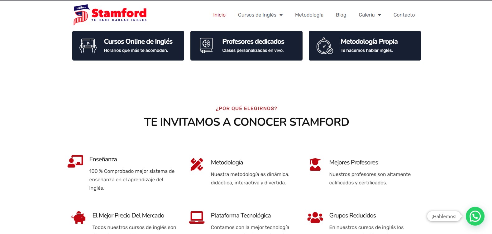 Aprender ingl&eacute;s en Chile con Stamford