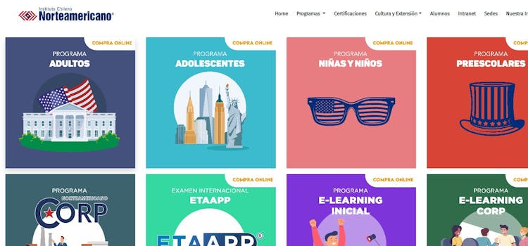 Norteamericano intituto para aprender inglés en Chile