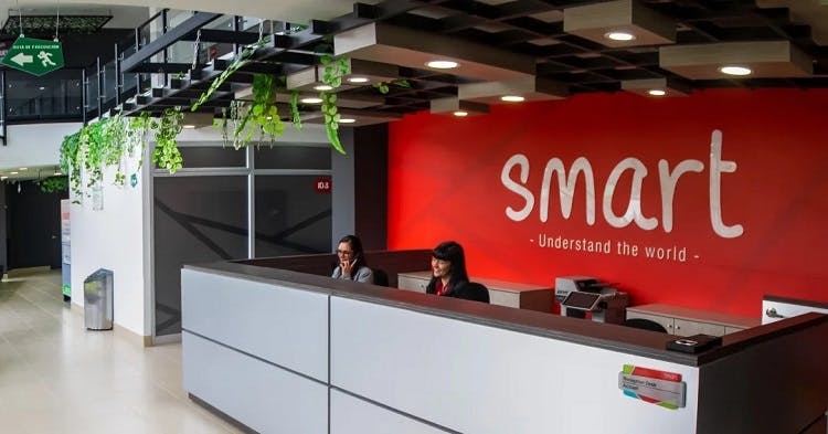 Recepción del curso de inglés Smart