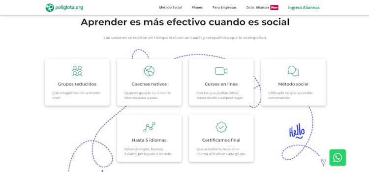Página de inicio Poliglota | Iconos