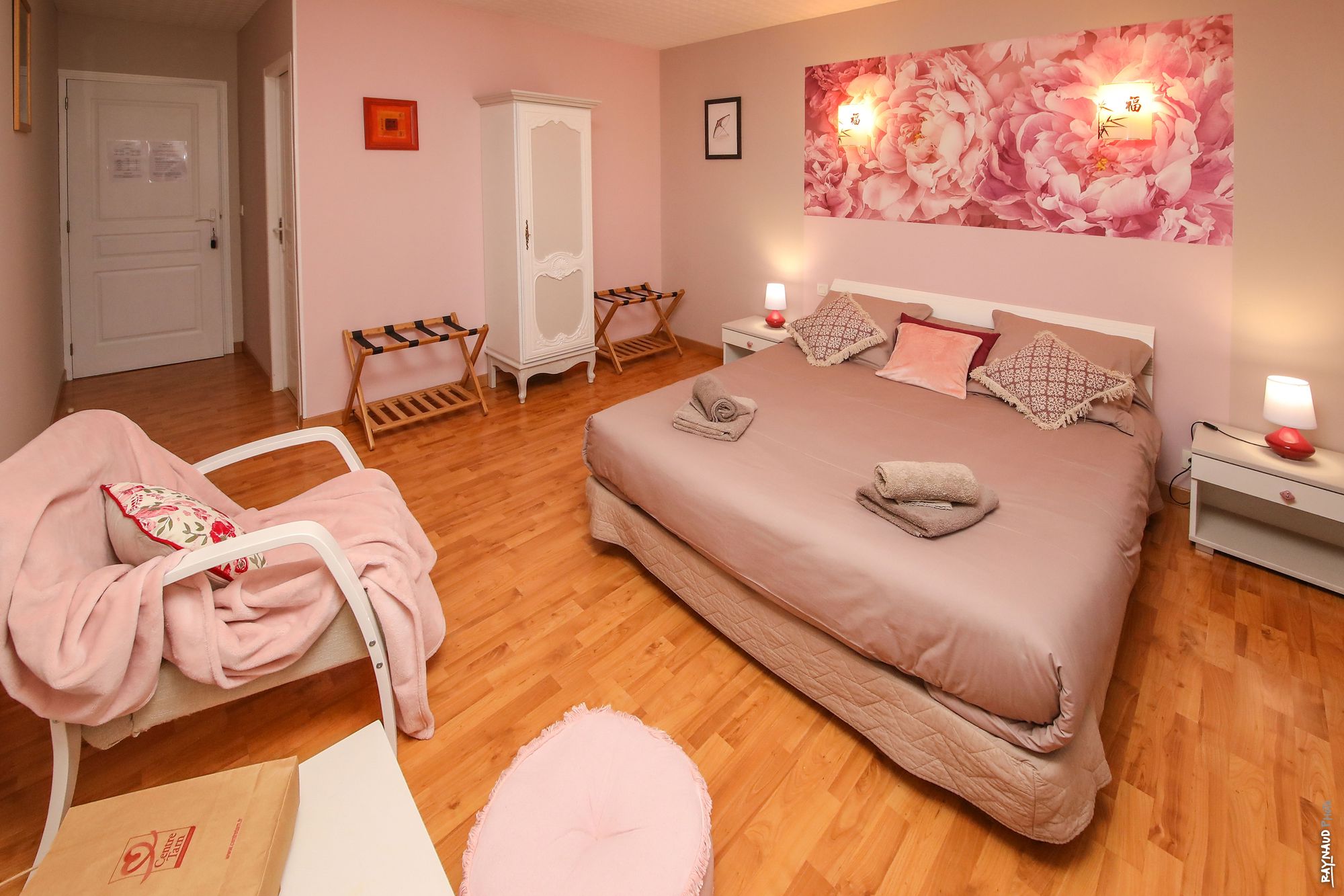 Chambre double d'inspiration asiatique