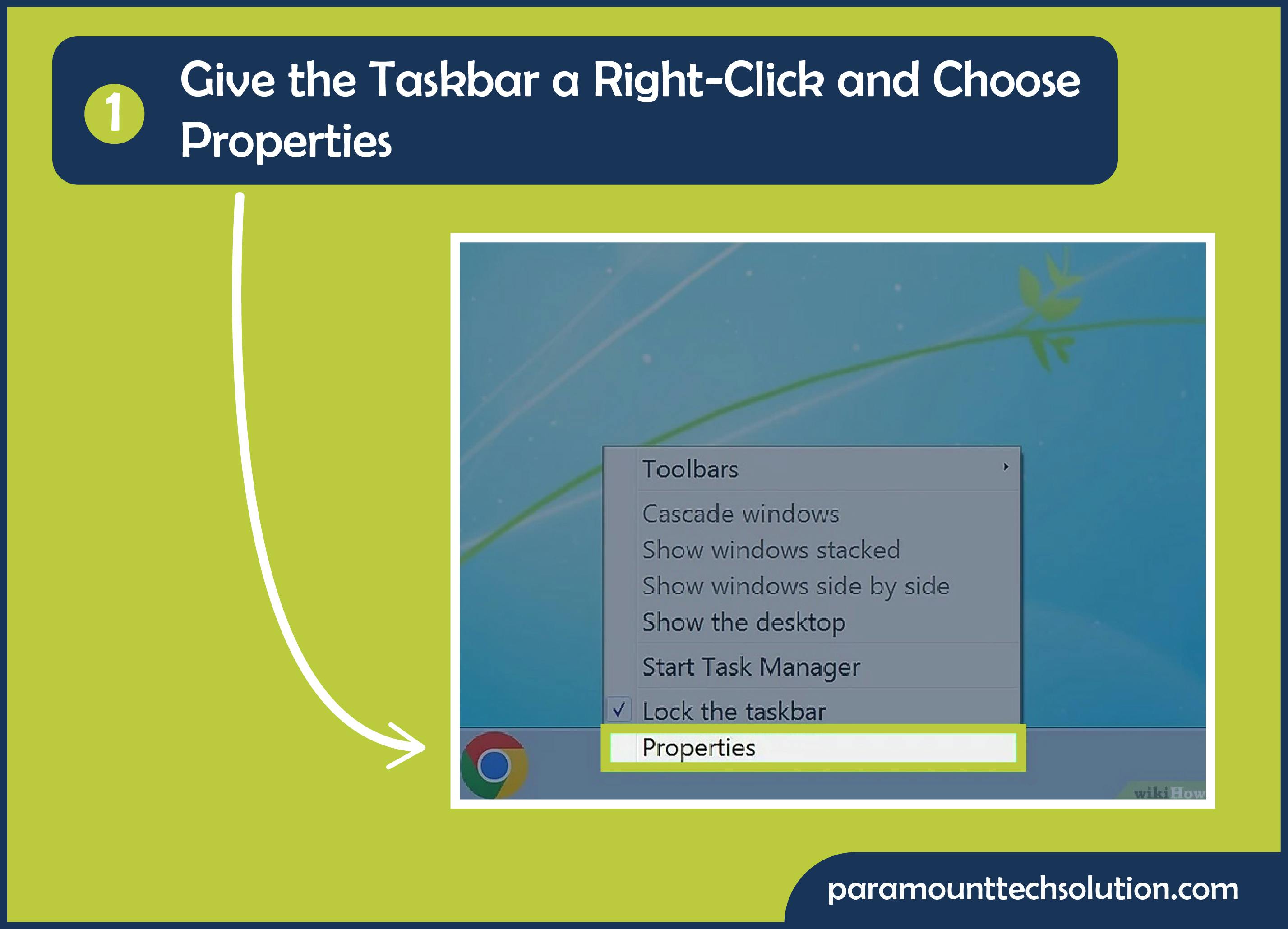 Hide a Taskbar Using Windows 8,7 & Vista