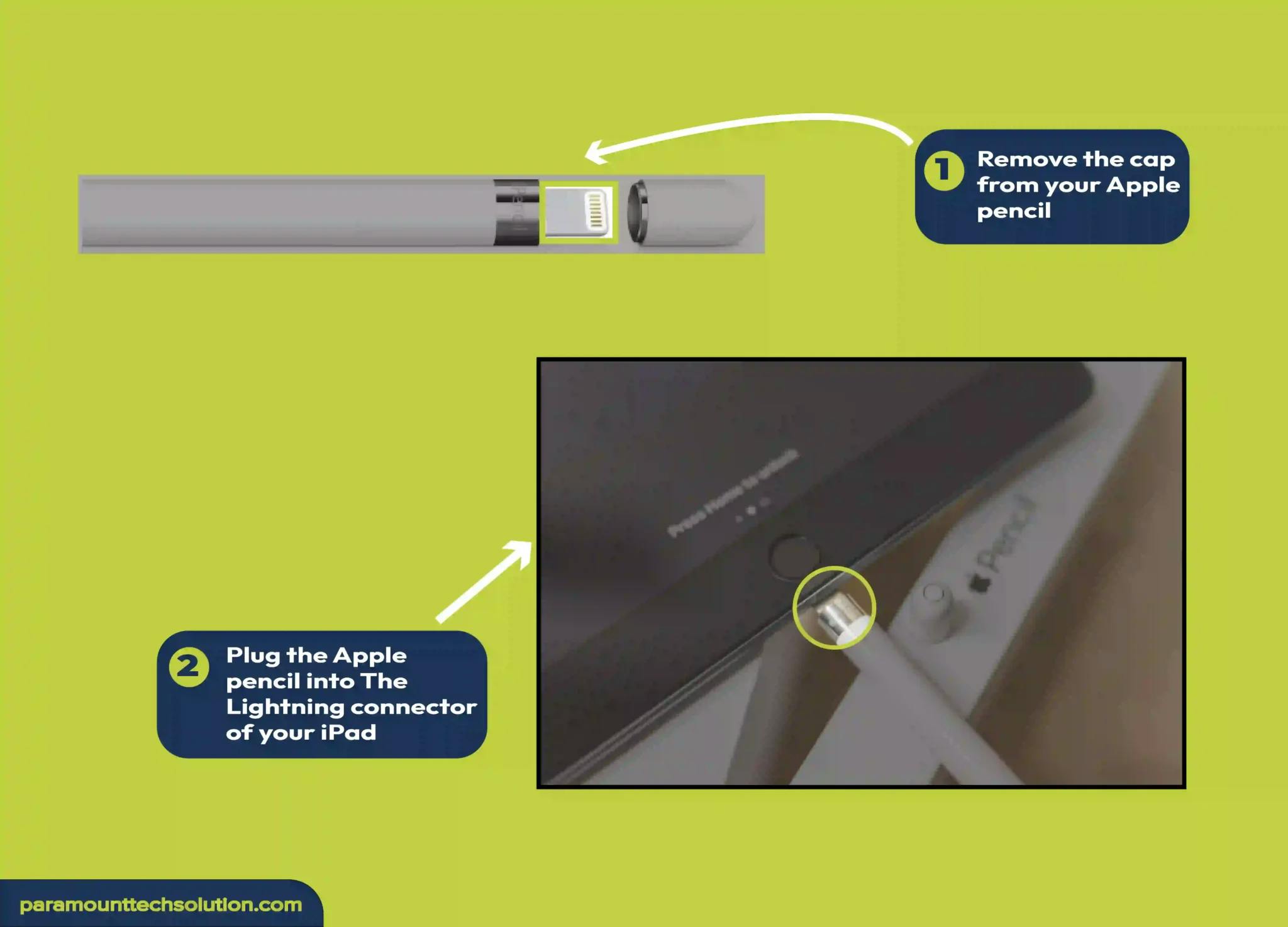 How to connect Apple Pencil 1st Gen with Apple Pencil USB C and Apple Pencil 1st Gen lightning connectors