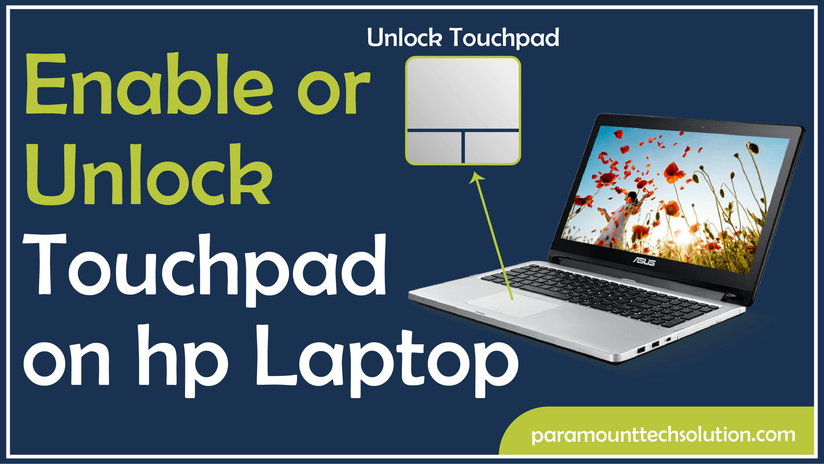 Enable or Unlock Touchpad on hp Laptop