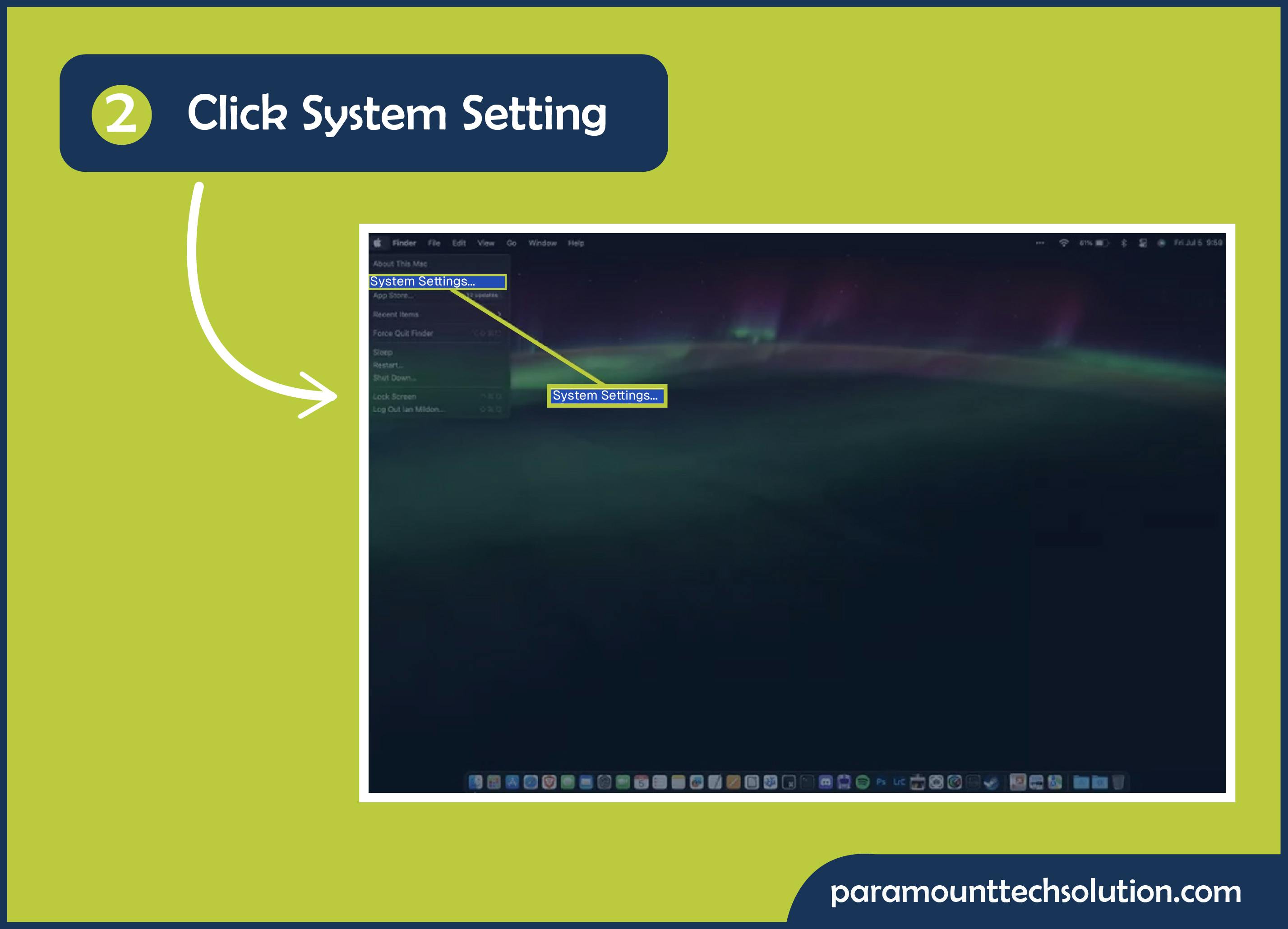 Click System Settings