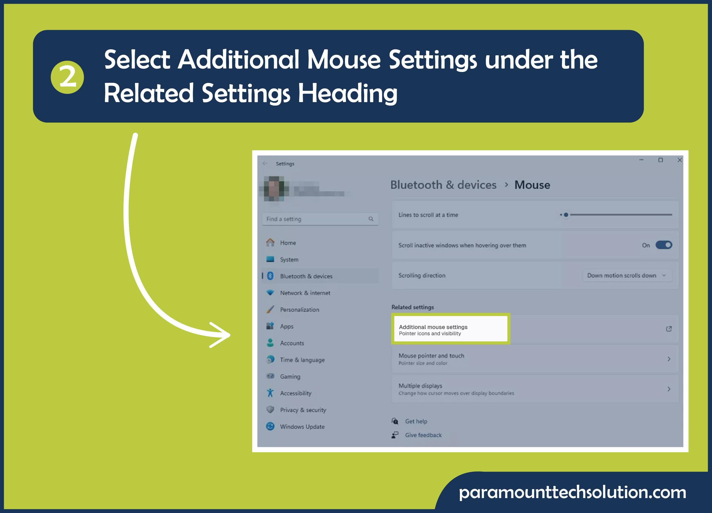 Select Additional mouse settings
