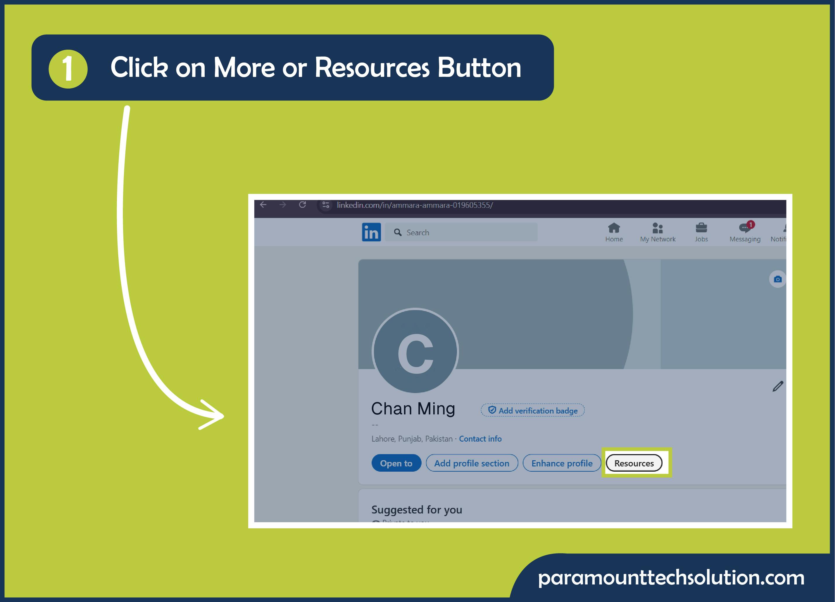 Click on more resources