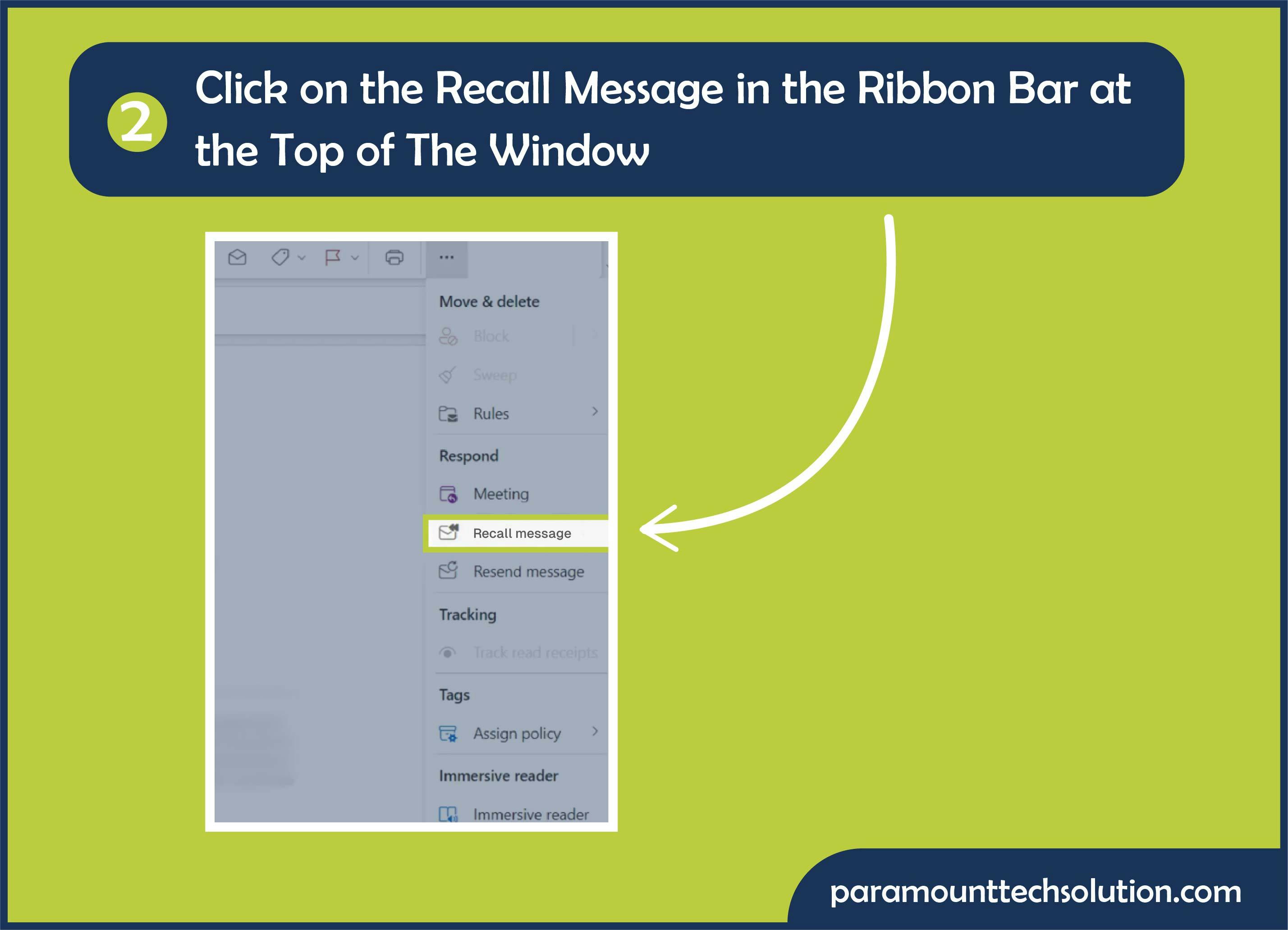 Click on the recall message
