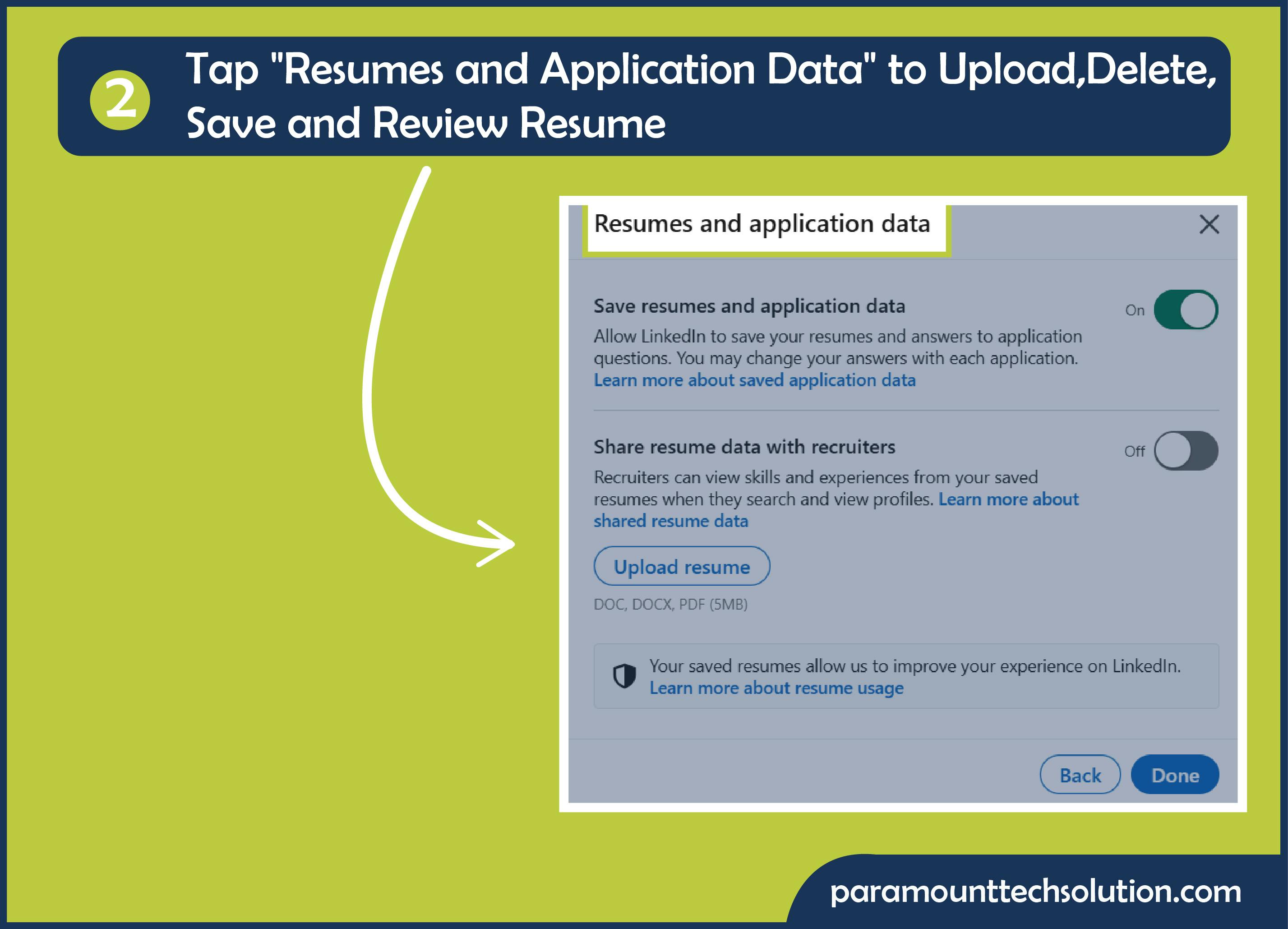 To edit your resume click on jobs option