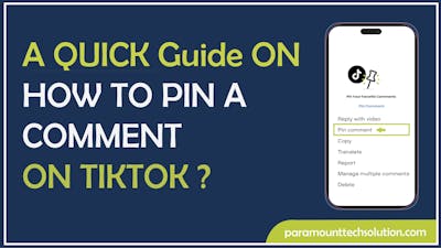 How to pin a comment on tiktok