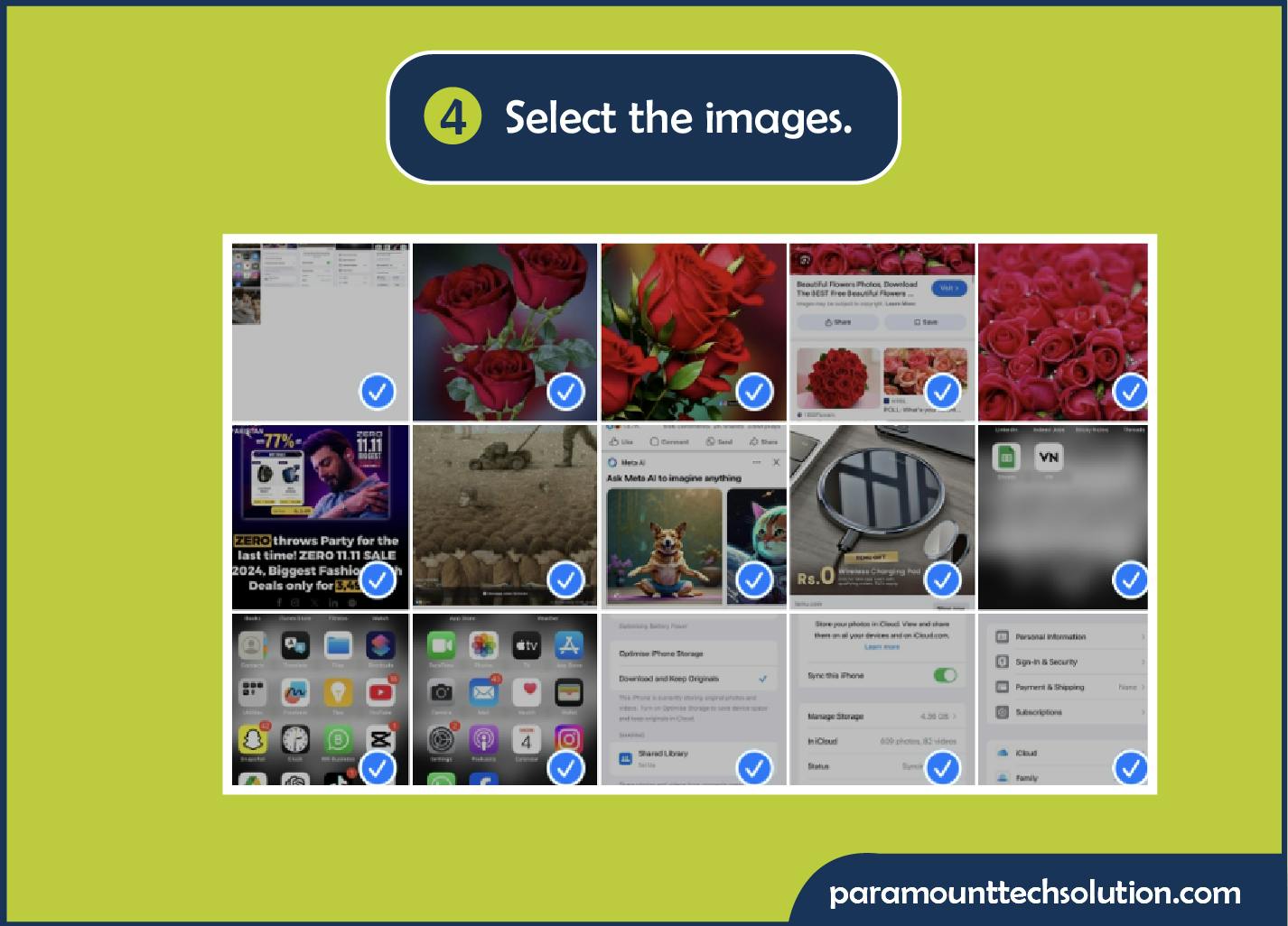 Select images and send to your pc viva Bluetooth