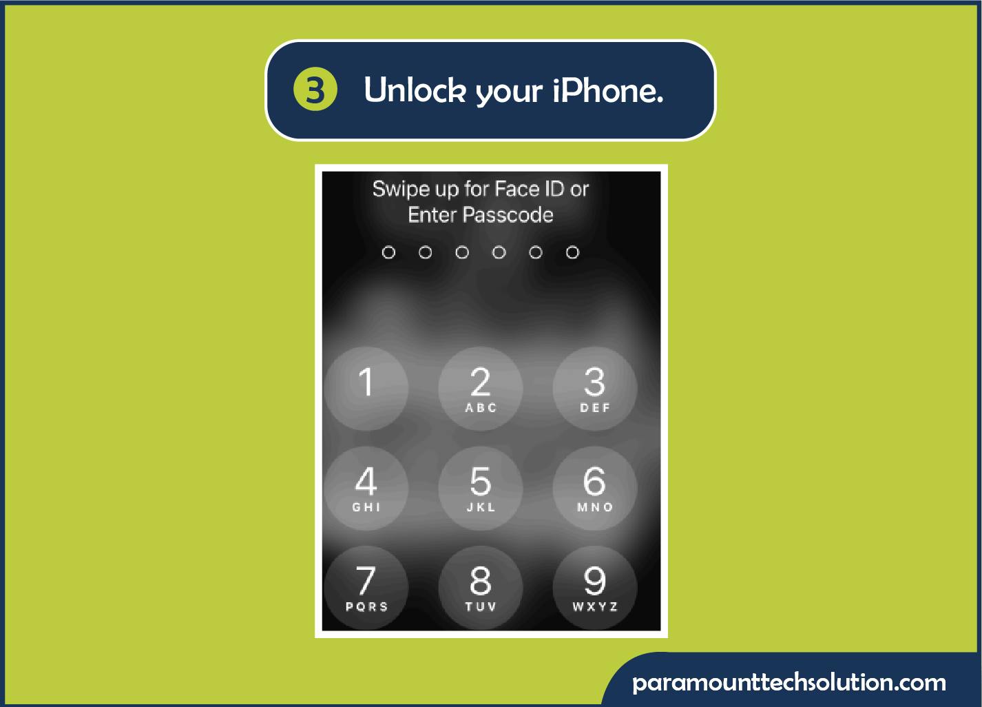 Unlock phone using code or pattern lock