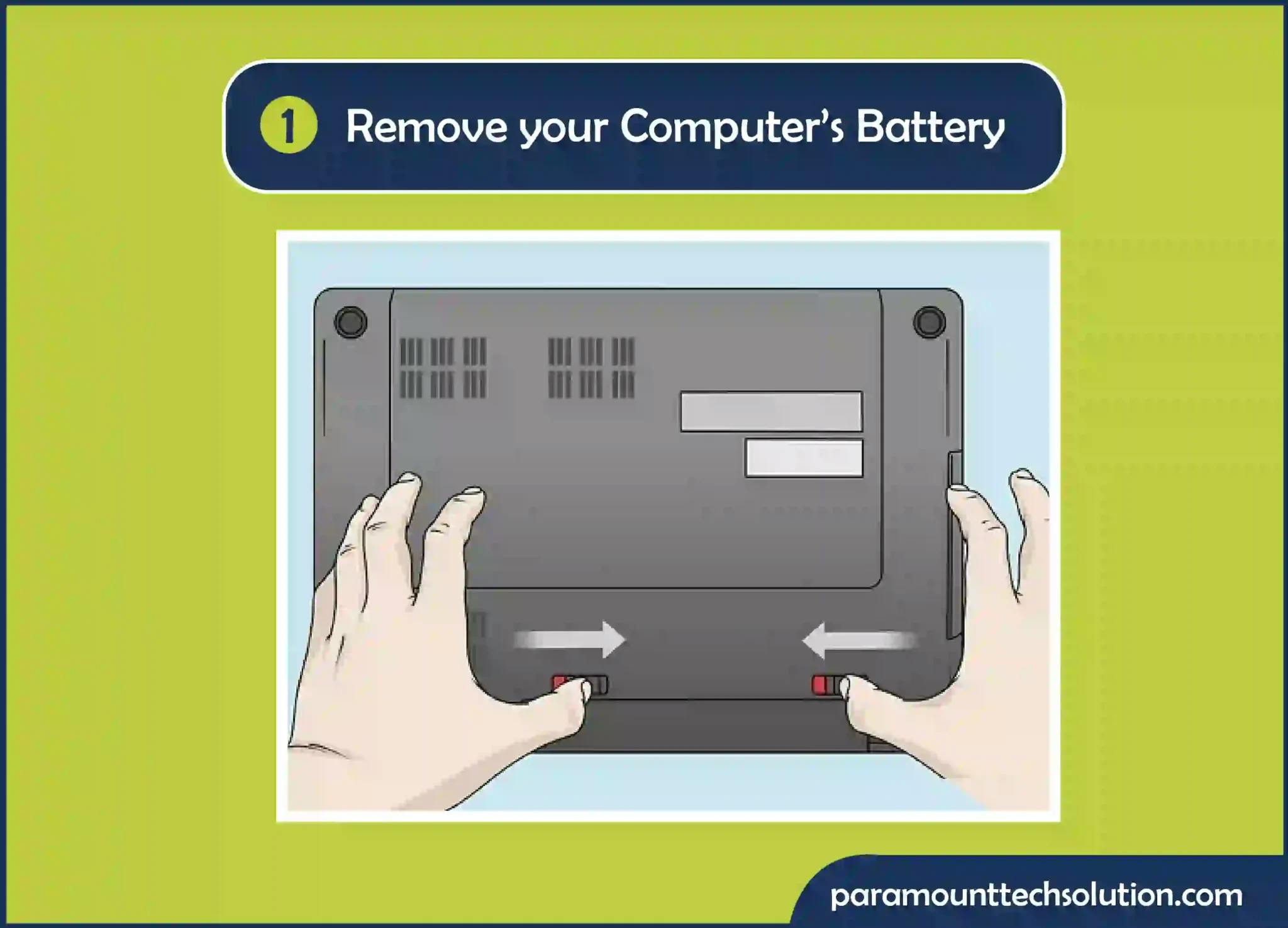 bootup your PC remove your computer battery and restart manually