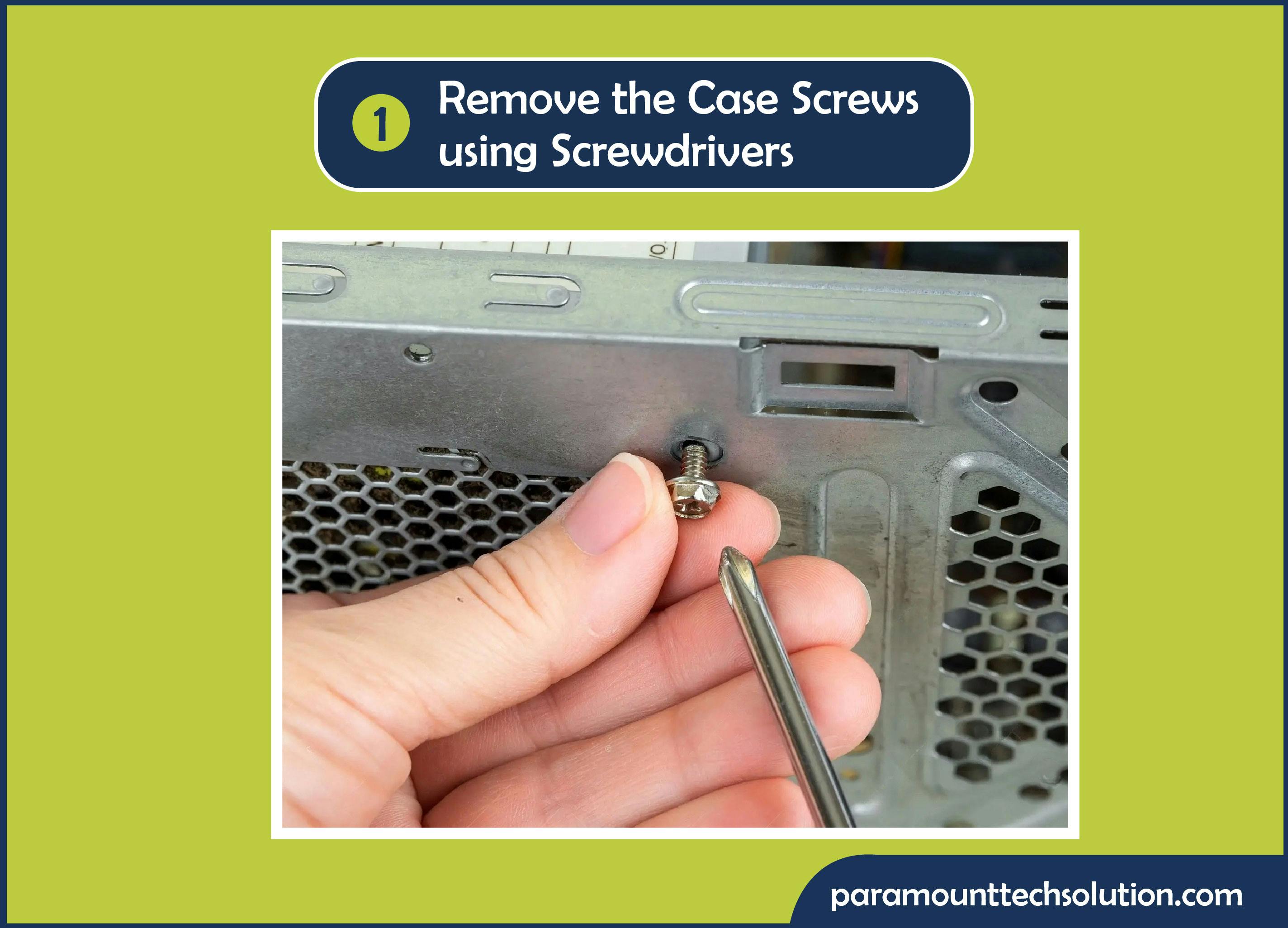 Restart your PC open your PC case with screwdriver