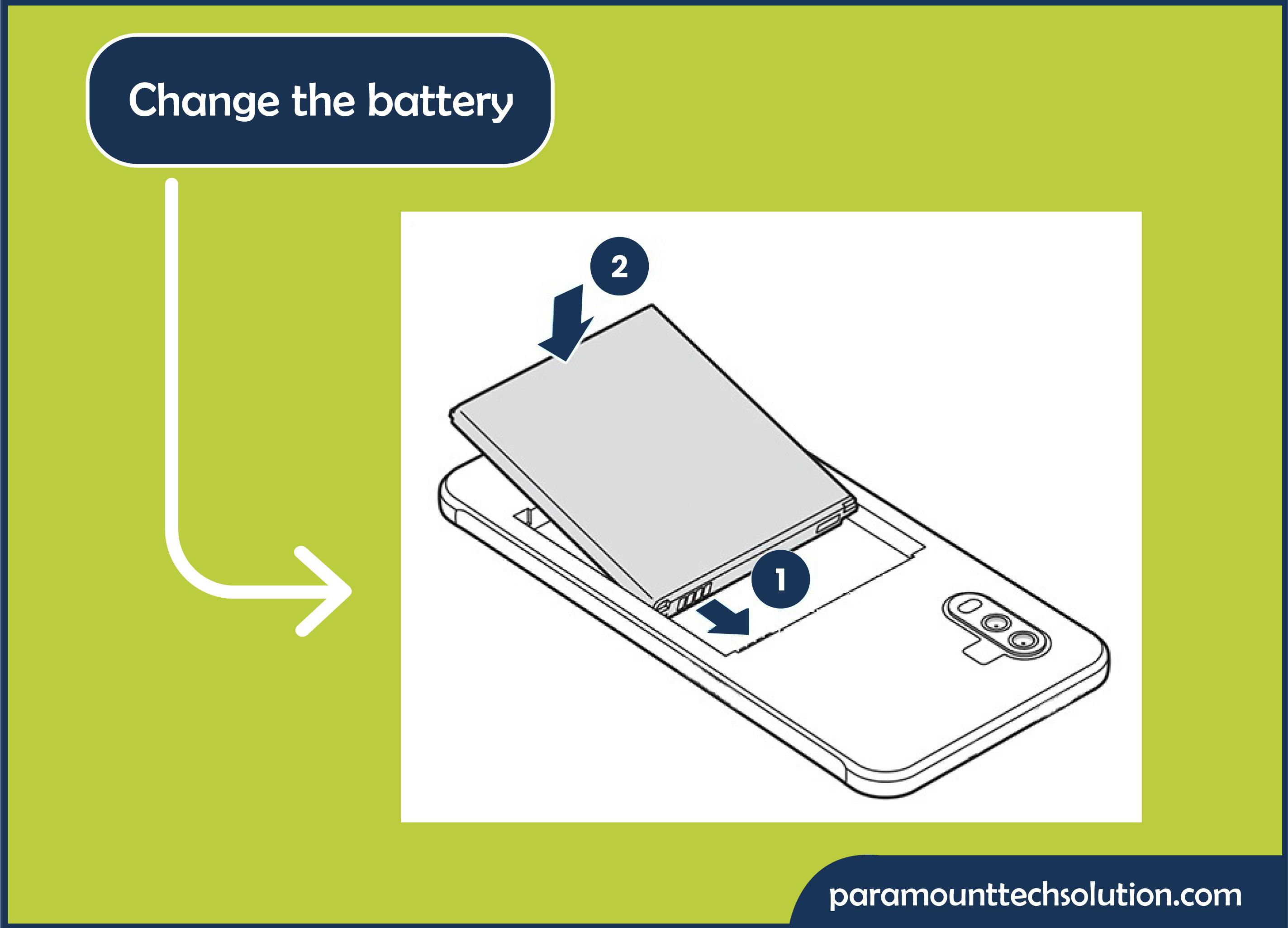  Change your mobile phone battery if your phone still causes screen lines