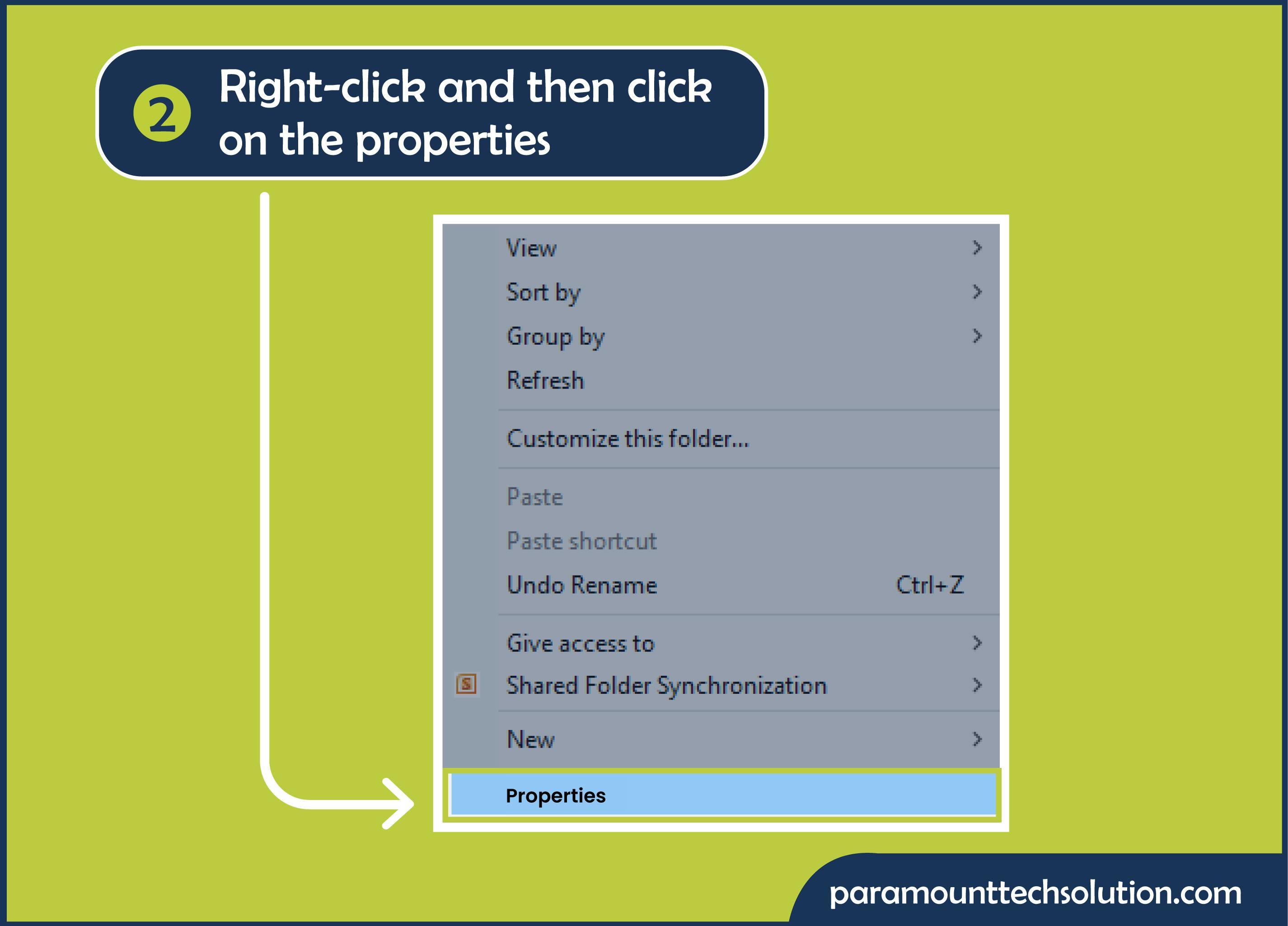 Step 2: Right-click and then click on the properties. to get rid of black lines appear on the monitor screen