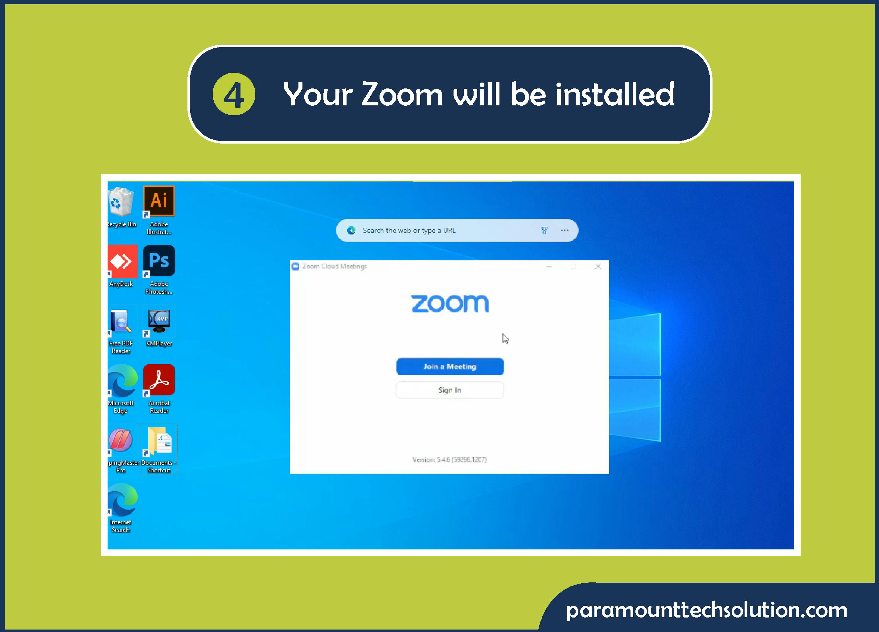 Step 4: Your Zoom will be installed