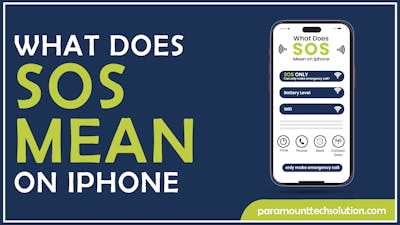 What does SOS mean on iPhone